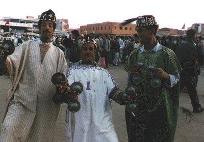 Musicians, at the public square of Marrakech